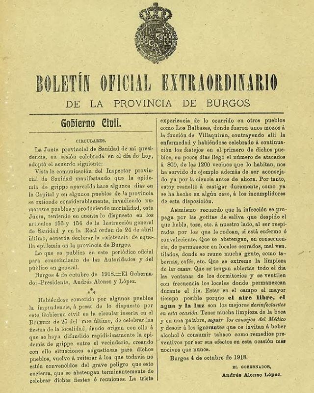 epi coronavirus y gripe española
